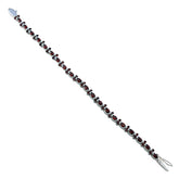 Julia Minimal Red Tennis Bracelet for Everyday Glam Garnet Red